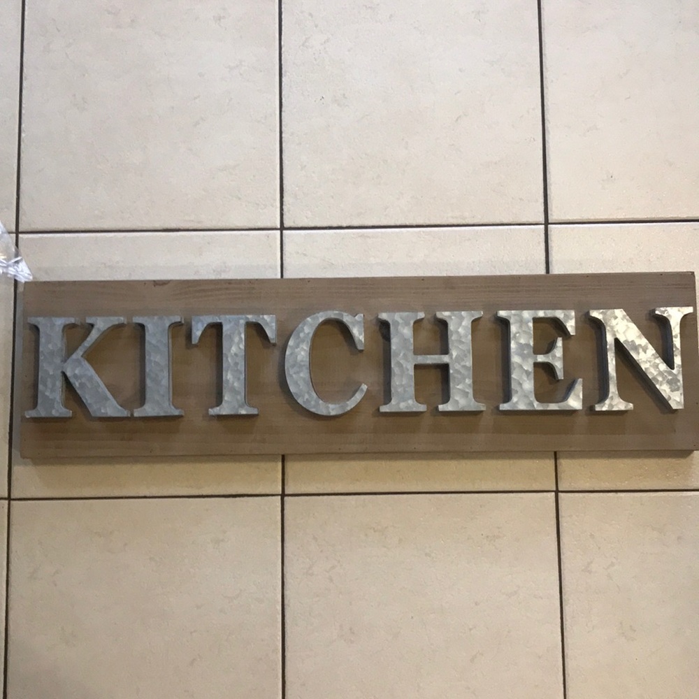 Rustic farmhouse kitchen sign